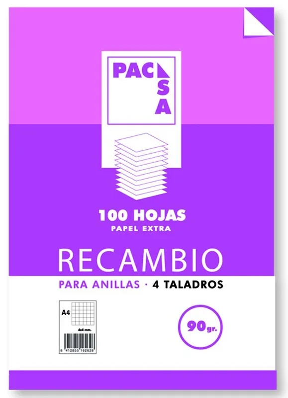 Recambios a4 90g pauta 3,5mm
