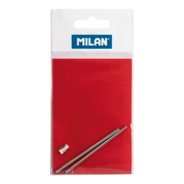 Recambios para bolígrafo milan mil-boli 1772601/ 2 unidades/ azul y rojo