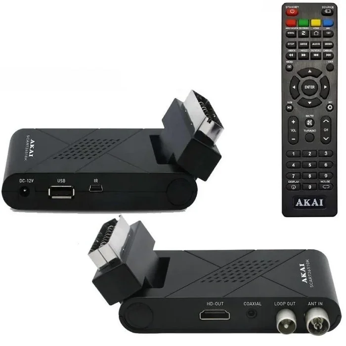 Receptor dongle tdt-hd akai scart 01k-h euroconector