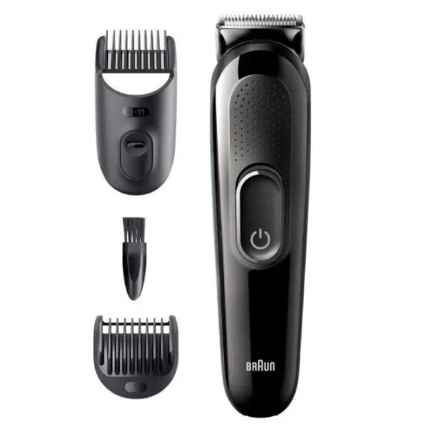 Recortadora de barba braun sk2300 color negro ajustes 0.5 – 11mm 50min bateria 3 accesorios