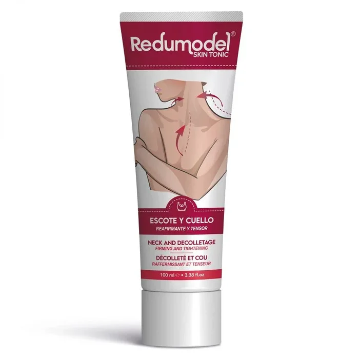 Redumodel Skin Tonic – Escote y Cuello – Crema Escote y Cuello Tensora Efecto Lifting con Proteoglicanos y Ácido Hialurónico para recuperar la firmeza del cuello y busto – 100ml, 100 mililitro, 1