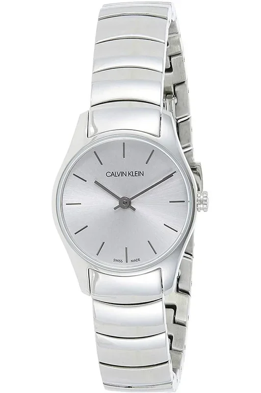 Reloj Calvin Klein K4D23146 Acero Inoxidable correa color: Metálico Dial Plata Analógico Mujer