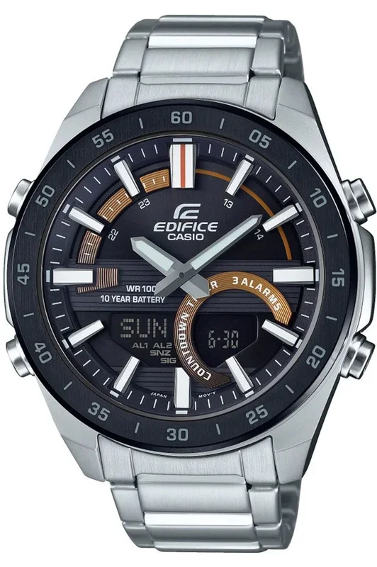 Reloj Casio ERA-120DB-1BVEF Acero Inoxidable correa color: Metálico Dial Negro Analógico – Digital Hombre