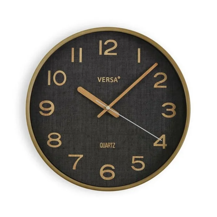 Reloj de pared versa azul oscuro plástico (4,8 x 31 x 31 cm)