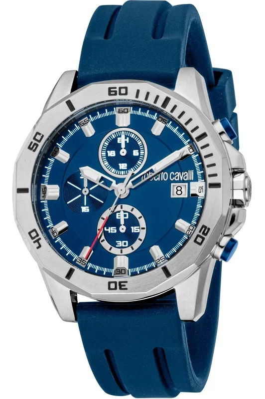 Reloj de pulsera Roberto Cavalli – RC5G109P0025 correa color: Azul noche Dial Azul noche Hombre