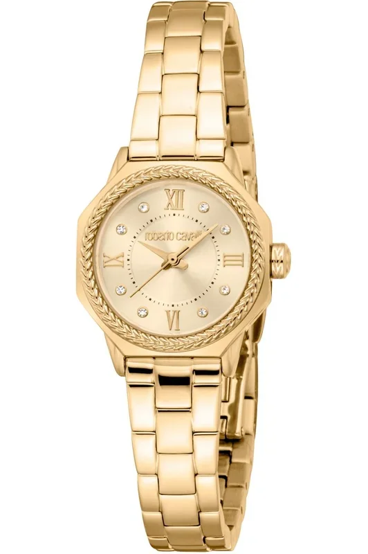 Reloj de pulsera Roberto Cavalli Roberto Cavalli Lady – RC5L122M0055 correa color: Oro amarillo Dial Champán Mujer
