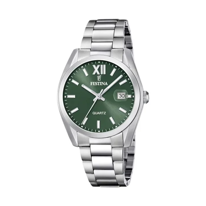 Reloj hombre festina f20707/5 verde plateado (ø 40 mm)
