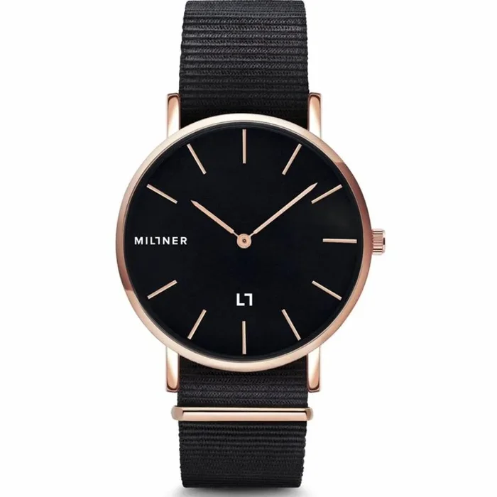 Reloj mujer millner hallfield s black fabbric