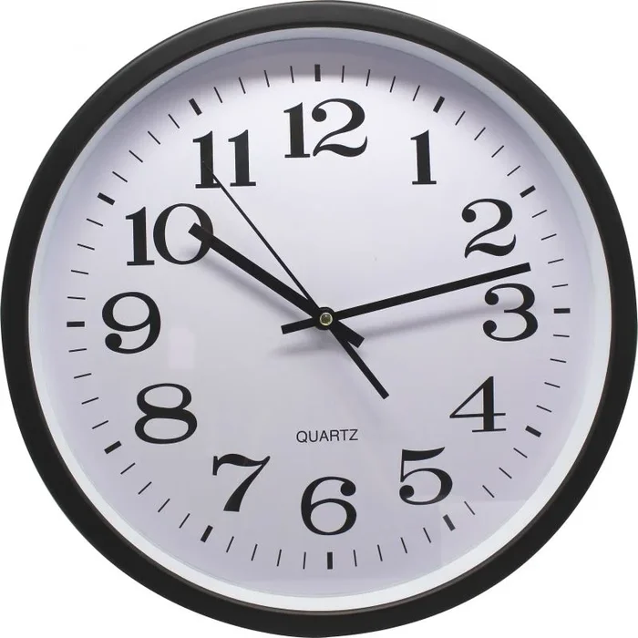 Reloj oficina negro grande 35 cm