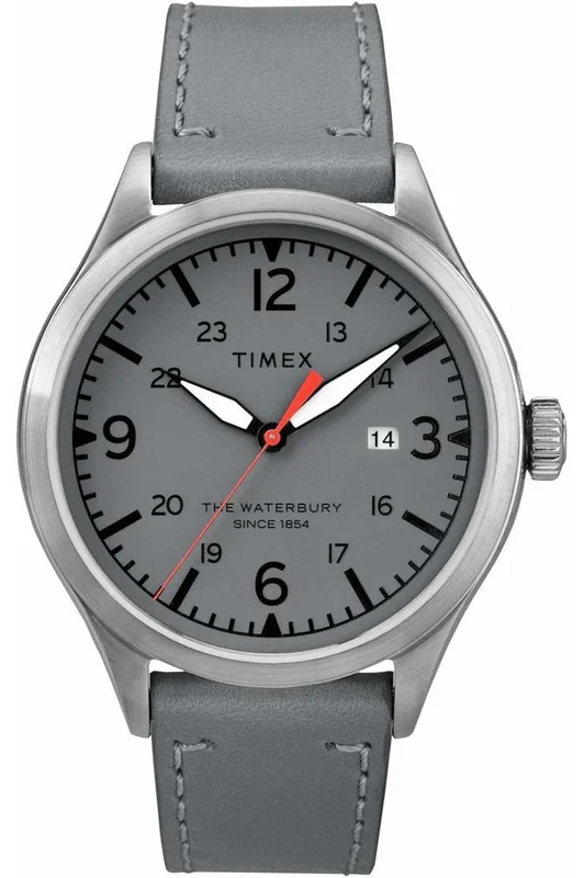 Reloj para Caballero Timex, Modelo TW2R71000D7. Reloj de Acero Inoxidable, correa de color Gris Oscuro y Dial en color Gris Oscuro. Reloj Analógico para Hombre. WR 50 Metros.