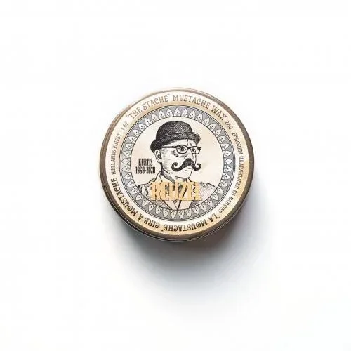 Reuzel Cera para Bigote «The Stache», fijación fuerte y acabado natural para el cuidado, peinado y modelado del vello facial, ideal para mantener el estilo todo el día, 1oz / 28g