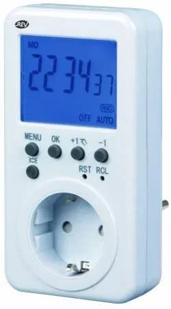 REV 0025500103 contador eléctrico Blanco Programador eléctrico diario/semanal