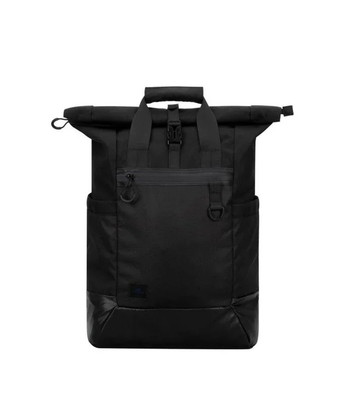 RIVACASE 5361 – Mochila para portátil de 17.3 pulgadas, mochila escolar unisex, bolsa deportiva resistente al agua, mochila moderna para deportes, viajes y trabajo, mujeres y hombres, Black, 15,6″,