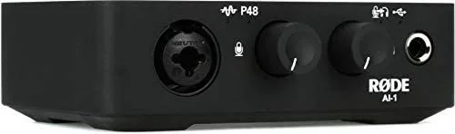 RØDE AI-1 Interfaz de audio USB de un solo canal de calidad de estudio RØDE AI-1 con conector Neutrik™ Combi-jack para producción musical, transmisión y podcasting
