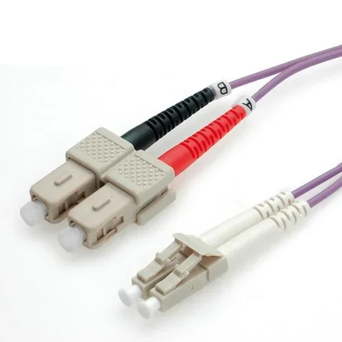 ROLINE 3m LC/SC cable de fibra optica OM4 Violeta