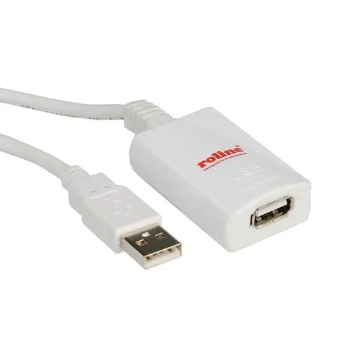 ROLINE 5m USB 2.0 A cable USB USB A Blanco