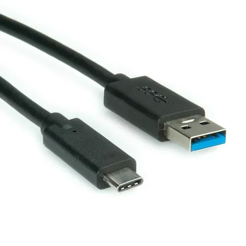ROLINE USB 3.1 Cable, A-C, M/M 0.5 m cable USB 0,5 m USB 3.2 Gen 1 (3.1 Gen 1) USB A USB C Negro