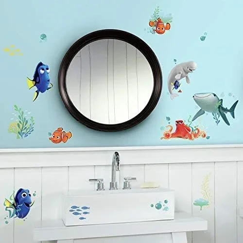 RoomMates Finding Dory Adhesivos de Pared despegar y Pegar, Negro, Grande