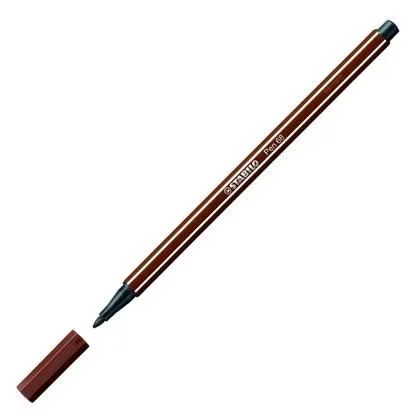 Rotulador premium STABILO Pen 68 – Caja con 10 unidades color marrón