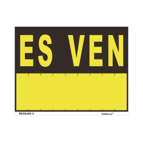 Rotulo «es ven» (pvc 0.4mm) 35x45cm normaluz