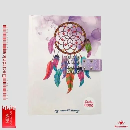 Roymart Diario con código secreto Catch Dreams 15 x 20,5 x 3 cm