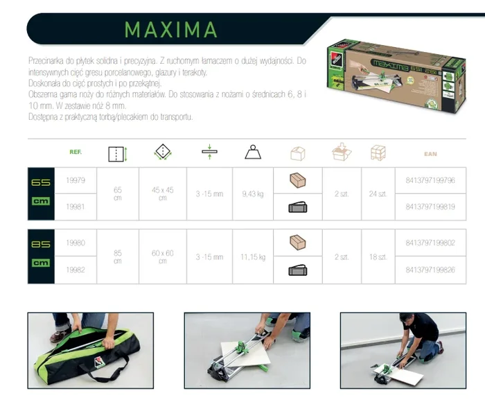 Rubi przyrząd do cięcia glazury maxima 85cm