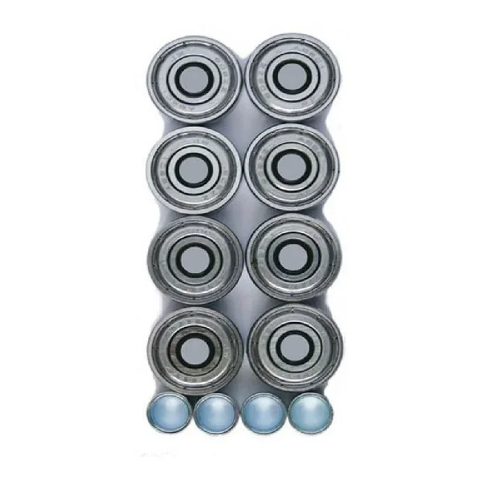 Ruedas atipick abec7 bmx/skate gris oscuro (8 pcs)