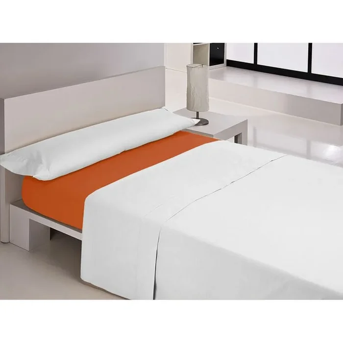 Sábana bajera ajustable happy home mix colors naranja cama de 150