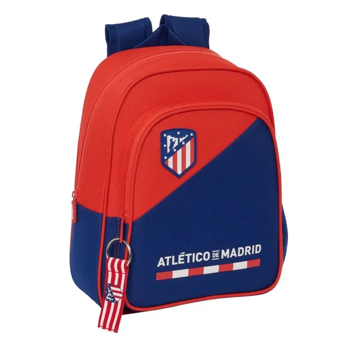 Safta ATLÉTICO DE MADRID – Mochila Escolar Infantil, Ideal para Niños de Diferentes Edades, Cómoda y Versátil, Calidad y Resistencia, 27x10x33 cm, Color Rojo/Azul