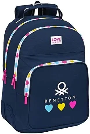 Safta mochila doble adaptable carro benetton «love»