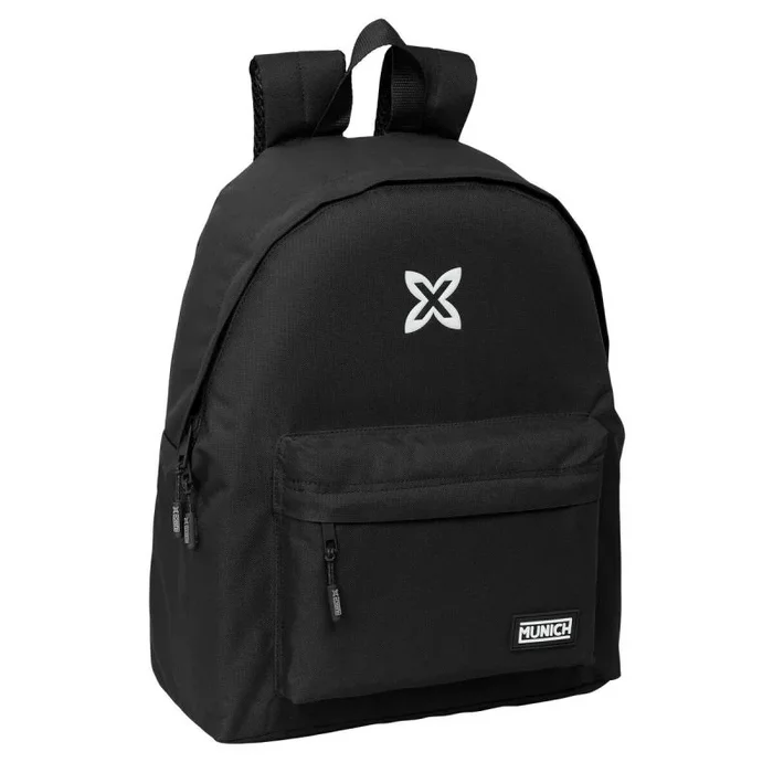 Safta MUNICH BÁSICOS – Day Pack Infantil, Mochila Infantil, Calidad y Máxima Resistencia, Cómoda y Versátil, 33x15x42 cm, Color Negro