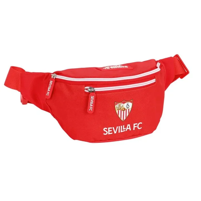 Safta, Riñonera con Bolsillo Exterior de Sevilla FC, 230x90x120 mm Unisex niños, Roja, Estándar