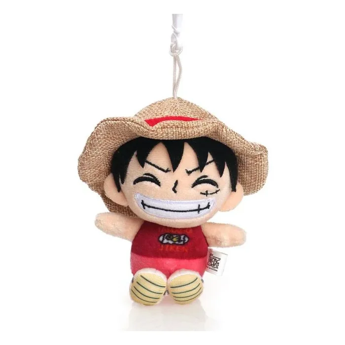 SAKAMI – One Piece – Luffy – Peluche colgante/figurita/juguete/llavero – 14 cm – original y con licencia