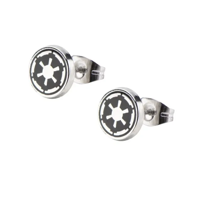 SalesOne Pendientes Star Wars Imperio Galáctico – Pedientes acero inoxidable – Pendientes mujer / Pendientes hombre – Star Wars regalos – Star Wars Accesorios, Star Wars merchandising oficial