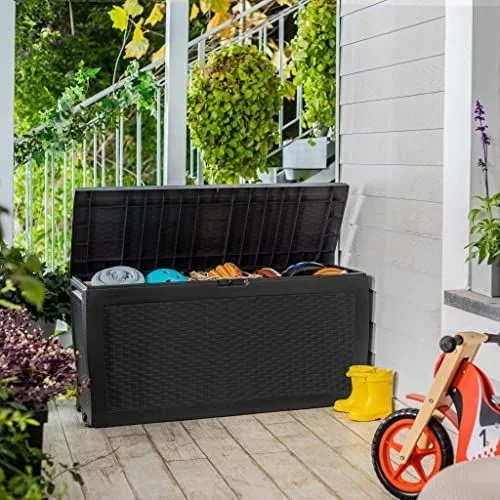 Samoa Rattan Garden Box 270L KETER