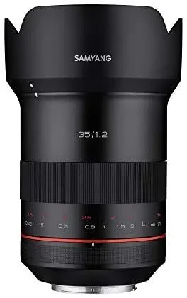 Samyang XP – Lente de Enfoque Manual para Canon EF (35 mm, f/1.2)