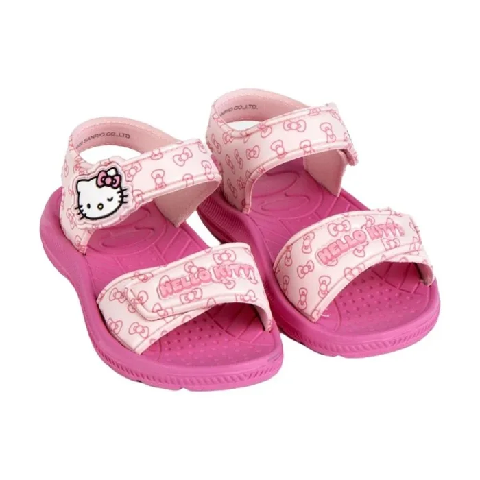 Sandalias infantiles hello kitty rosa 26