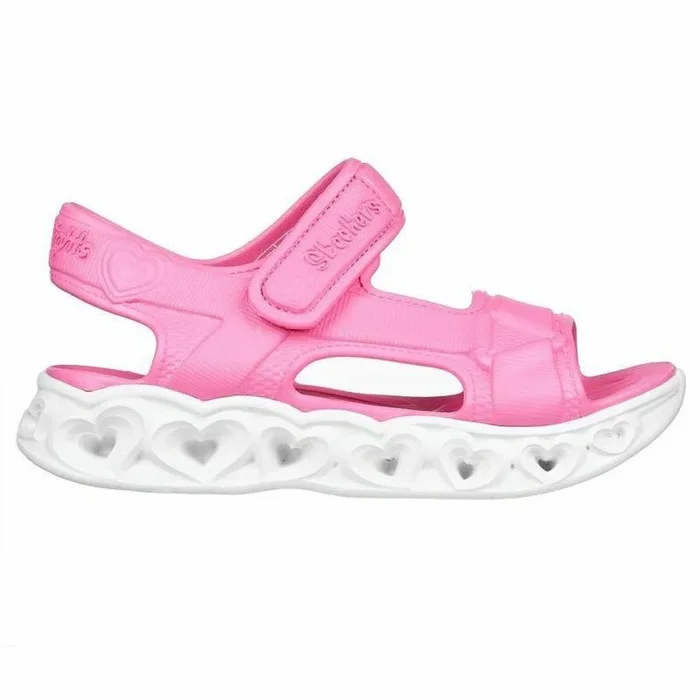 Sandalias Infantiles Skechers Lighted Molded Top Rosa 37