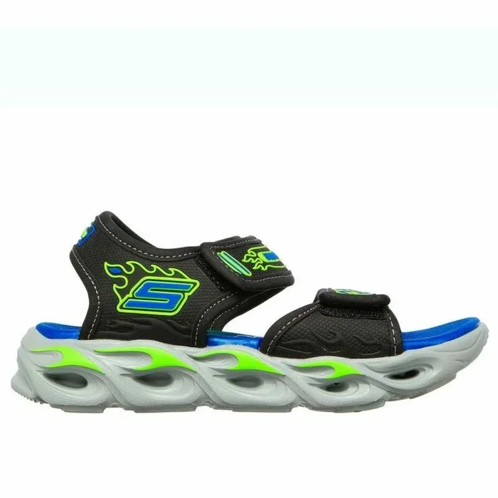 Sandalias Infantiles Skechers Lights Thermo-Splash Negro 34