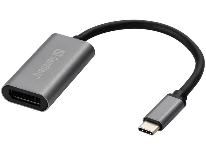 Sandberg 136-19 – Adaptador USB-C a DisplayPort Link, Aluminio