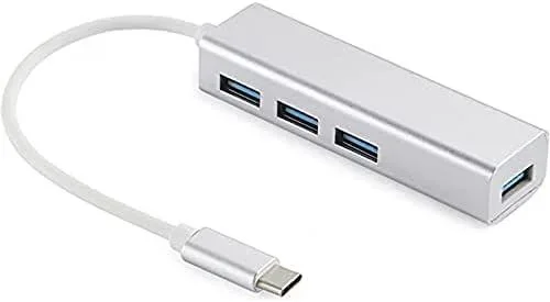 Sandberg Hub USB-C a 4 Puertos USB 3.0 Hub USB-C a 4 Puertos USB 3.0, 336-20 (USB-C a 4 hub USB 3.0, USB 2.0 Type-C, USB 3.2 Gen 1 (3.1 Gen 1) Type-A, Plateado, Aluminio, 1)