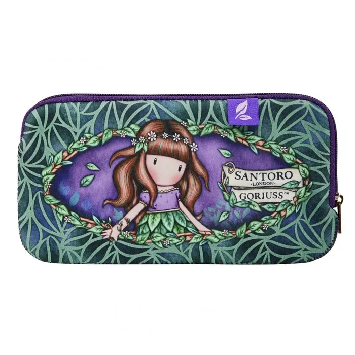 SANTORO Gorjuss – Estuche de neopreno para lápices, diseño de los confines de la tierra, multicolor, Estilo retro
