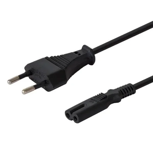 Savio CL-105 cable de transmisión Negro 3 m IEC Type E (3.4 mm, 3.1 mm) IEC C7