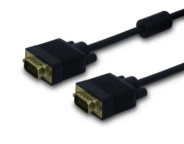 Savio CL-50 cable VGA 5 m VGA (D-Sub) Negro