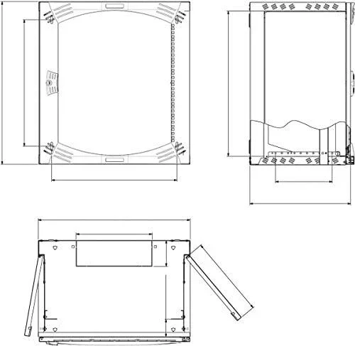 Schneider elec pda – mvd 12 10 – Armario mural opb 6u bastidor fijo p500