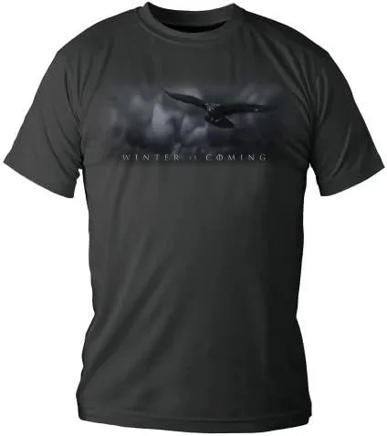 SD toys – T-Shirt Game of Thrones Winter is Coming Noir Homme Taille L – 8436535272889