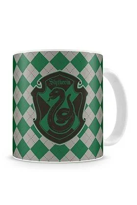 SD toys Harry Potter Slytherin Taza, Cerámica, Verde y Blanco, 10x14x12 cm