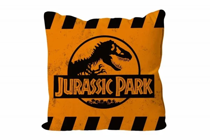 SD TOYS Jurassic Park – Caution Logo – Coussin ’40x40x1cm’