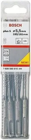 Sds plus-5: 5.5 x 100 x 165: 10 uds