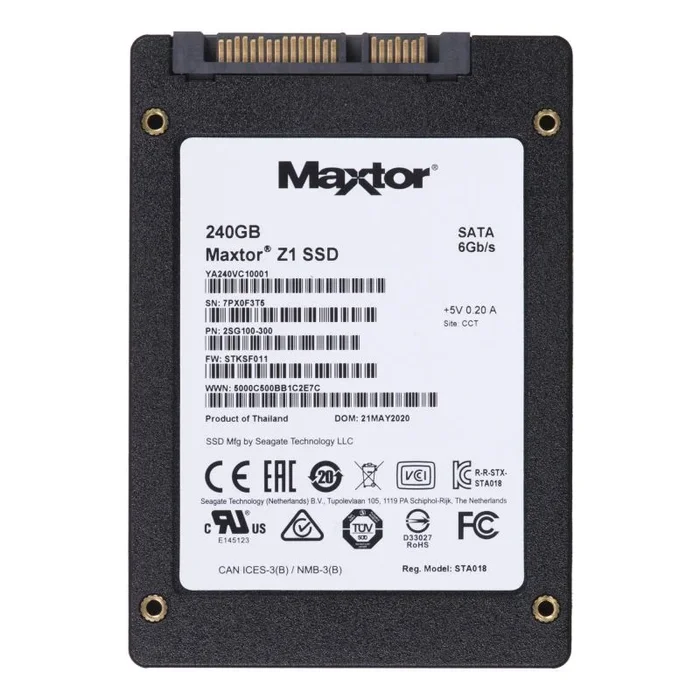Seagate Maxtor Z1 Disco Duro sólido – 960 GB, SATA 6 GB/s, 2.5″, Color Negro